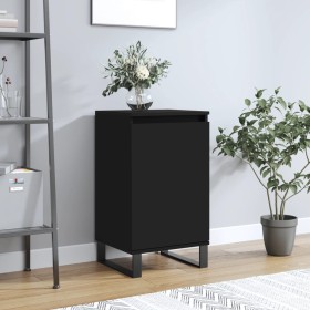 Engineered wood black sideboard 40x35x70 cm by vidaXL, Sideboards - Ref: Foro24-831070, Price: 78,57 €, Discount: %