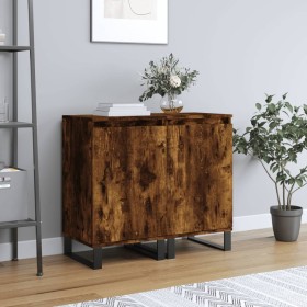 Sideboards 2 Stk. Holzwerkstoff Räuchereiche 40x35x70 cm von vidaXL, Sideboards - Ref: Foro24-831079, Preis: 95,99 €, Rabatt: %