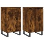 Aparadores 2 uds madera de ingeniería roble ahumado 40x35x70 cm de vidaXL, Aparadores - Ref: Foro24-831079, Precio: 95,53 €, ...