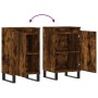 Display cabinets 2 units engineered wood smoked oak 40x35x70 cm by vidaXL, Sideboards - Ref: Foro24-831079, Price: 95,53 €, D...