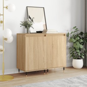 Sideboards 2 pcs engineered wood Sonoma oak 40x35x70 cm by vidaXL, Sideboards - Ref: Foro24-831043, Price: 67,48 €, Discount: %