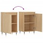 Aparadores 2 uds madera de ingeniería roble Sonoma 40x35x70 cm de vidaXL, Aparadores - Ref: Foro24-831043, Precio: 67,48 €, D...