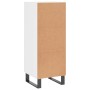 Aparador de madera contrachapada blanco brillante 34,5x34x90 cm de vidaXL, Aparadores - Ref: Foro24-828630, Precio: 86,39 €, ...