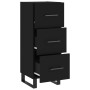 Aparador de madera contrachapada negro 34,5x34x90 cm de vidaXL, Aparadores - Ref: Foro24-828629, Precio: 86,26 €, Descuento: %