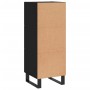 Aparador de madera contrachapada negro 34,5x34x90 cm de vidaXL, Aparadores - Ref: Foro24-828629, Precio: 86,26 €, Descuento: %