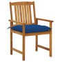 Garden chairs with cushions 2 units solid acacia wood by vidaXL, Garden chairs - Ref: Foro24-3061217, Price: 156,56 €, Discou...