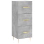 Aparador de madera contrachapada gris hormigón 34,5x34x90 cm de vidaXL, Aparadores - Ref: Foro24-828592, Precio: 66,56 €, Des...