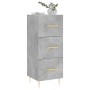 Aparador de madera contrachapada gris hormigón 34,5x34x90 cm de vidaXL, Aparadores - Ref: Foro24-828592, Precio: 66,99 €, Des...