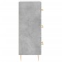 Aparador de madera contrachapada gris hormigón 34,5x34x90 cm de vidaXL, Aparadores - Ref: Foro24-828592, Precio: 66,99 €, Des...