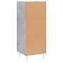 Aparador de madera contrachapada gris hormigón 34,5x34x90 cm de vidaXL, Aparadores - Ref: Foro24-828592, Precio: 66,99 €, Des...