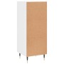 Aparador de madera contrachapada blanco brillante 34,5x34x90 cm de vidaXL, Aparadores - Ref: Foro24-828582, Precio: 72,33 €, ...