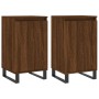 Aparadores 2 uds madera de ingeniería marrón roble 40x35x70 cm de vidaXL, Aparadores - Ref: Foro24-831083, Precio: 73,04 €, D...