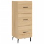 Aparador madera contrachapada color roble Sonoma 34,5x34x90 cm de vidaXL, Aparadores - Ref: Foro24-828623, Precio: 70,18 €, D...