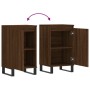 Aparadores 2 uds madera de ingeniería marrón roble 40x35x70 cm de vidaXL, Aparadores - Ref: Foro24-831083, Precio: 73,04 €, D...