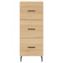 Aparador madera contrachapada color roble Sonoma 34,5x34x90 cm de vidaXL, Aparadores - Ref: Foro24-828623, Precio: 70,18 €, D...