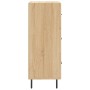 Aparador madera contrachapada color roble Sonoma 34,5x34x90 cm de vidaXL, Aparadores - Ref: Foro24-828623, Precio: 70,18 €, D...