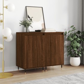 2 brown oak engineered wood sideboards 40x35x70 cm by vidaXL, Sideboards - Ref: Foro24-831051, Price: 84,42 €, Discount: %