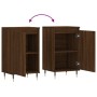 Aparadores 2 uds madera de ingeniería marrón roble 40x35x70 cm de vidaXL, Aparadores - Ref: Foro24-831051, Precio: 84,42 €, D...