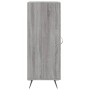 Sonoma gray engineered wood sideboard 34.5x34x90 cm by vidaXL, Sideboards - Ref: Foro24-828770, Price: 42,42 €, Discount: %