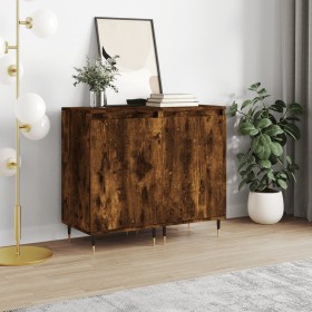 Display cabinets 2 units engineered wood smoked oak 40x35x70 cm by vidaXL, Sideboards - Ref: Foro24-831047, Price: 60,55 €, D...