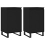 Aparadores 2 uds madera de ingeniería negro 40x35x70 cm de vidaXL, Aparadores - Ref: Foro24-831071, Precio: 73,33 €, Descuent...