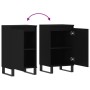 Aparadores 2 uds madera de ingeniería negro 40x35x70 cm de vidaXL, Aparadores - Ref: Foro24-831071, Precio: 73,33 €, Descuent...