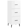 Glossy white plywood sideboard 34.5x34x90 cm by vidaXL, Sideboards - Ref: Foro24-828622, Price: 77,99 €, Discount: %