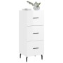 Glossy white plywood sideboard 34.5x34x90 cm by vidaXL, Sideboards - Ref: Foro24-828622, Price: 77,99 €, Discount: %