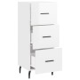 Glossy white plywood sideboard 34.5x34x90 cm by vidaXL, Sideboards - Ref: Foro24-828622, Price: 77,99 €, Discount: %