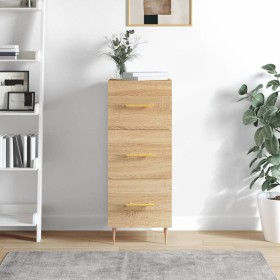 Sonoma oak plywood sideboard 34.5x34x90 cm by vidaXL, Sideboards - Ref: Foro24-828591, Price: 66,99 €, Discount: %