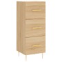 Aparador madera contrachapada color roble Sonoma 34,5x34x90 cm de vidaXL, Aparadores - Ref: Foro24-828591, Precio: 66,72 €, D...