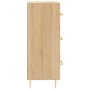 Aparador madera contrachapada color roble Sonoma 34,5x34x90 cm de vidaXL, Aparadores - Ref: Foro24-828591, Precio: 66,72 €, D...