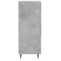 Aparador de madera contrachapada gris hormigón 34,5x34x90 cm de vidaXL, Aparadores - Ref: Foro24-828776, Precio: 54,69 €, Des...