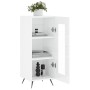 Glossy white plywood sideboard 34.5x34x90 cm by vidaXL, Sideboards - Ref: Foro24-828766, Price: 60,99 €, Discount: %