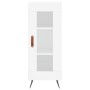 Glossy white plywood sideboard 34.5x34x90 cm by vidaXL, Sideboards - Ref: Foro24-828766, Price: 60,99 €, Discount: %