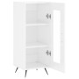 Aparador de madera contrachapada blanco brillante 34,5x34x90 cm de vidaXL, Aparadores - Ref: Foro24-828766, Precio: 60,83 €, ...