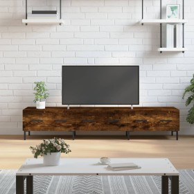 Mueble de TV madera de ingeniería roble ahumado 150x36x30 cm de vidaXL, Muebles TV - Ref: Foro24-829161, Precio: 96,46 €, Des...