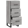 Aparador madera de ingeniería gris Sonoma 34,5x34x90 cm de vidaXL, Aparadores - Ref: Foro24-828634, Precio: 80,44 €, Descuent...