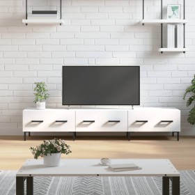 White engineered wood TV cabinet 150x36x30 cm by vidaXL, TV Furniture - Ref: Foro24-829156, Price: 94,99 €, Discount: %