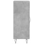 Aparador de madera contrachapada gris hormigón 34,5x34x90 cm de vidaXL, Aparadores - Ref: Foro24-828792, Precio: 53,36 €, Des...