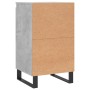 Aparador madera de ingeniería gris hormigón 40x35x70 cm de vidaXL, Aparadores - Ref: Foro24-831076, Precio: 54,18 €, Descuent...