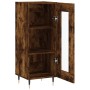 Aparador madera de ingeniería roble ahumado 34,5x34x90 cm de vidaXL, Aparadores - Ref: Foro24-828777, Precio: 54,69 €, Descue...