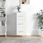 Glossy white plywood sideboard 34.5x34x90 cm by vidaXL, Sideboards - Ref: Foro24-828590, Price: 76,99 €, Discount: %