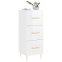 Aparador de madera contrachapada blanco brillante 34,5x34x90 cm de vidaXL, Aparadores - Ref: Foro24-828590, Precio: 76,86 €, ...