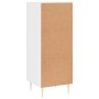 Aparador de madera contrachapada blanco brillante 34,5x34x90 cm de vidaXL, Aparadores - Ref: Foro24-828590, Precio: 76,86 €, ...