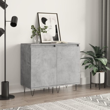 Sideboards 2 pcs concrete gray engineered wood 40x35x70 cm by vidaXL, Sideboards - Ref: Foro24-831061, Price: 59,48 €, Discou...