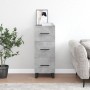 Gray concrete plywood sideboard 34.5x34x90 cm by vidaXL, Sideboards - Ref: Foro24-828632, Price: 90,99 €, Discount: %