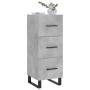 Aparador de madera contrachapada gris hormigón 34,5x34x90 cm de vidaXL, Aparadores - Ref: Foro24-828632, Precio: 90,99 €, Des...