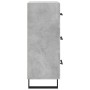 Aparador de madera contrachapada gris hormigón 34,5x34x90 cm de vidaXL, Aparadores - Ref: Foro24-828632, Precio: 90,99 €, Des...