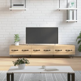 TV stand made of engineered wood in Sonoma oak, 150x36x30 cm by vidaXL, TV Furniture - Ref: Foro24-829151, Price: 81,80 €, Di...